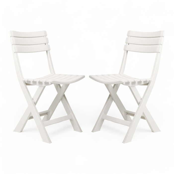Sunlit Haven 'Birki' Folding Garden Chair in White