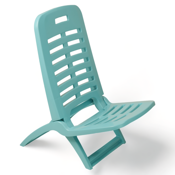 Sunlit Haven 'Crimdon' Folding Beach Chair in Blue