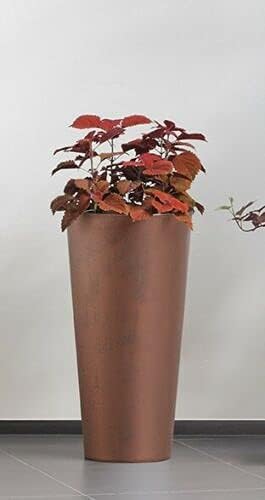 Planters Pride Cyclone Large 57cm Tall Plant Pot Copper 15/27L Plastic Planter