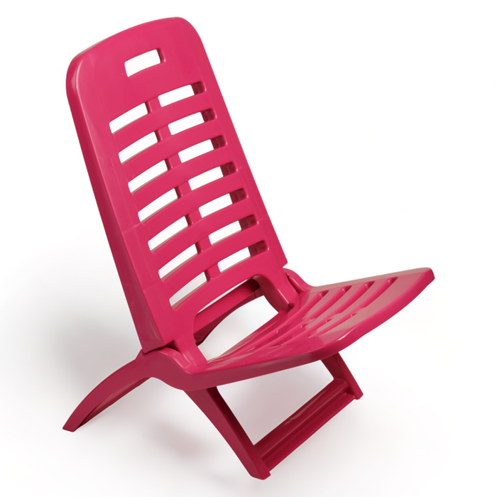 Sunlit Haven 'Crimdon' Folding Beach Chair in Pink