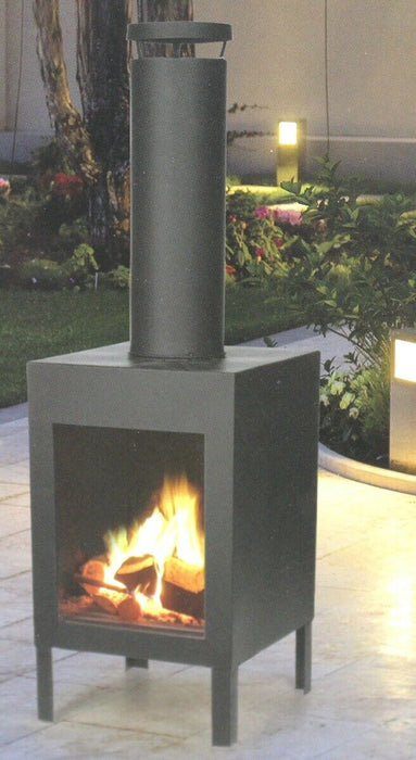 Outdoor Fireplace Chimenea Garden Patio 100cm Heater Chiminea Outdoor Heater