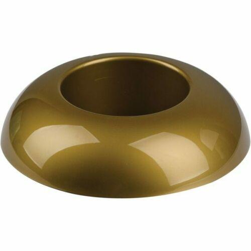 Set of 4 Gold Oasis Foam Containers Flower Plant Pot 9.5cm Round Brick Tray