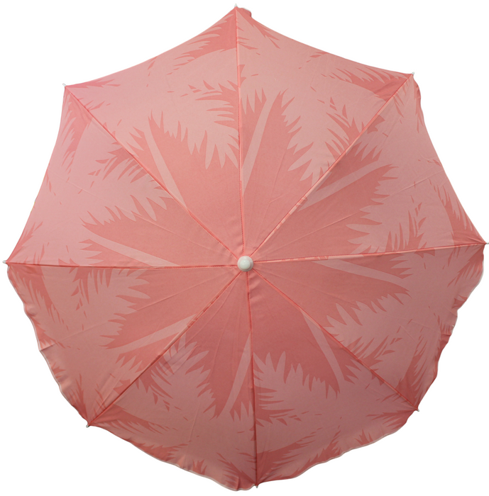 Bright Parasol Garden Umbrella Beach Shade Pink With UV Protection 30+ Tilting