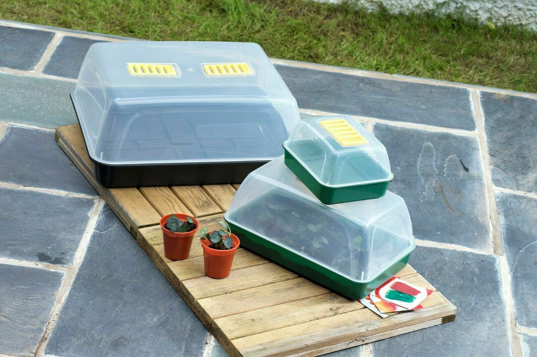 4x Small Plant Propagator Set Shatter Resistant Lid Seed Germination Plant Grow