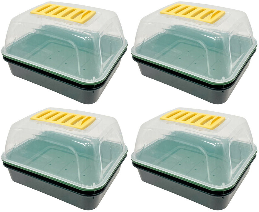 4x Small Plant Propagator Set Shatter Resistant Lid Seed Germination Plant Grow