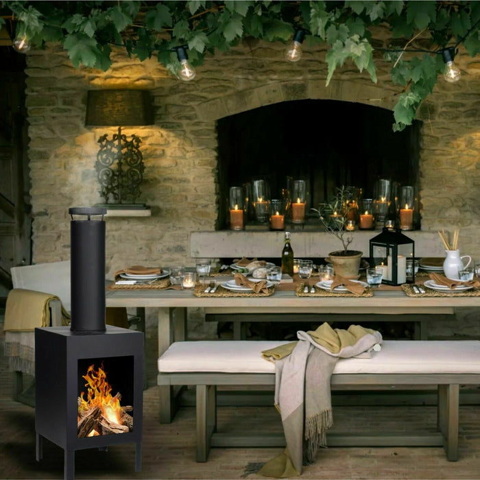 Patio Heater Tall Outdoor Fireplace Chimenea Garden Chimenea Outdoor Heater