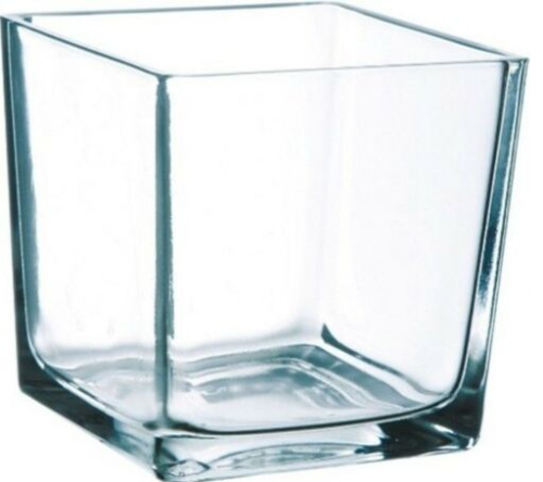 10cm Clear Glass Cube Vase Square Vase Flower Vase Home Decor Wedding